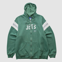 NFL New York Jets Reebok 2000s Hooded Full Zip Sweatshirt