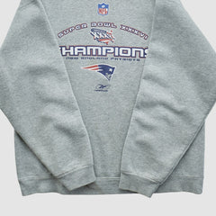 NFL New England Patriots Super Bowl XXXVI Fruit of The Loom 2002 Pullover Sweatshirt