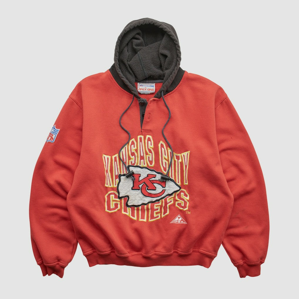 NFL Kansas City Chiefs Pro Line 90s Hooded Pullover Sweatshirt