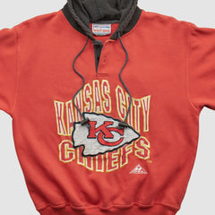 NFL Kansas City Chiefs Pro Line 90s Hooded Pullover Sweatshirt