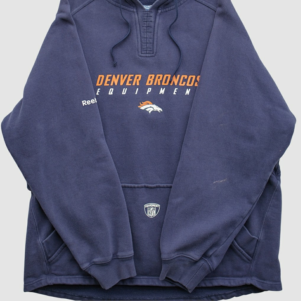 NFL Denver Broncos Reebok 2000s Hooded Pullover Sweatshirt