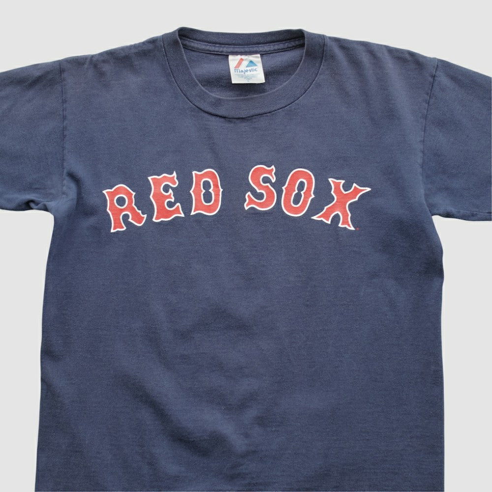 Boston Red Sox Majestic 2000s T-shirt - Navy Vintage