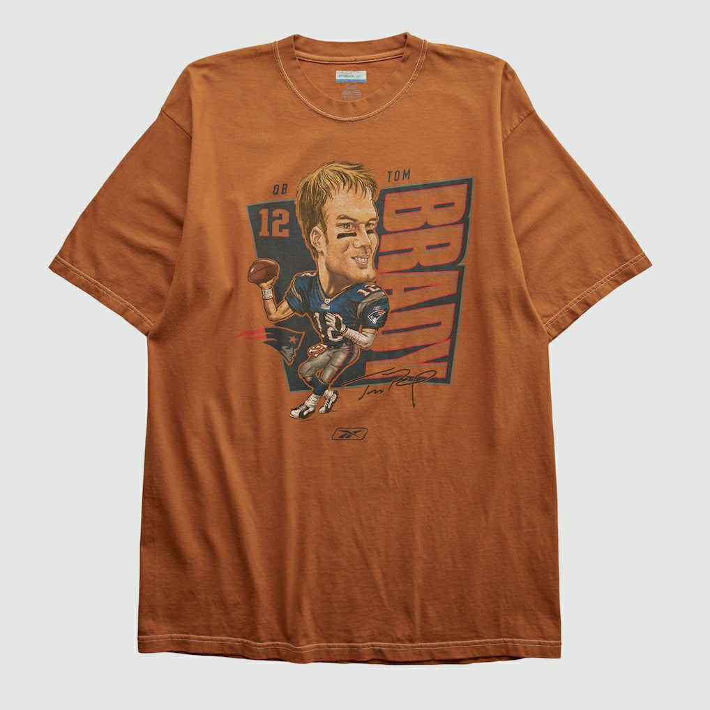 NFL New England Patriots Tom Brady Reebok 2000s T-shirt
