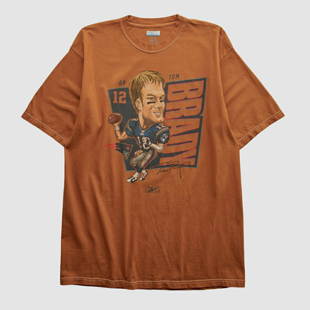 NFL New England Patriots Tom Brady Reebok 2000s T-shirt