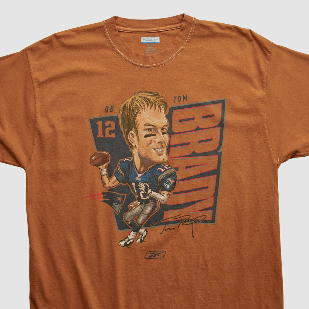 NFL New England Patriots Tom Brady Reebok 2000s T-shirt