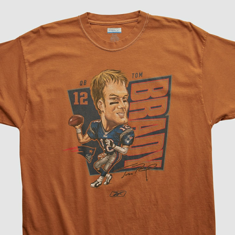 NFL New England Patriots Tom Brady Reebok 2000s T-shirt