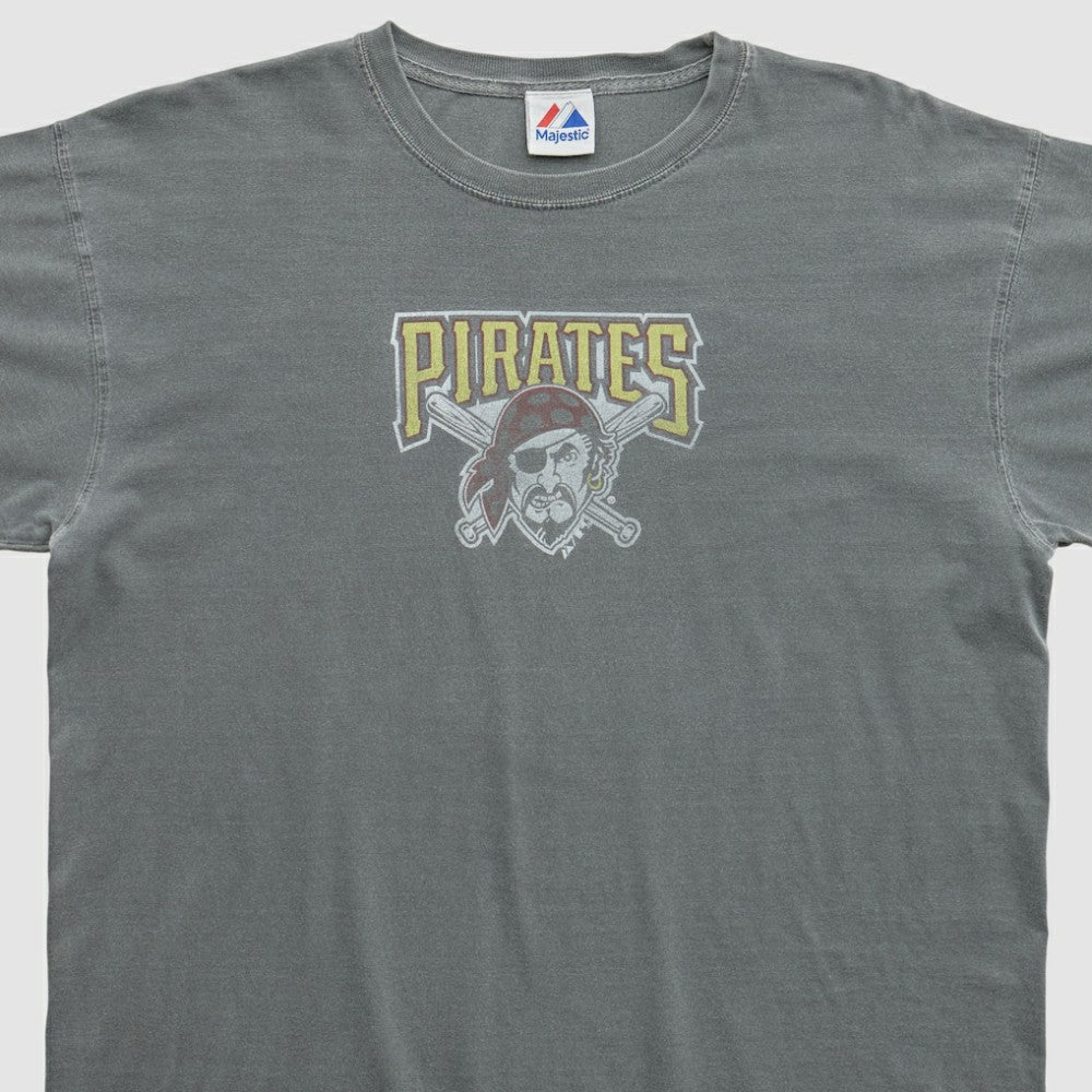 Pittsburgh Pirates Majestic 2000s T-shirt - Gray Vintage