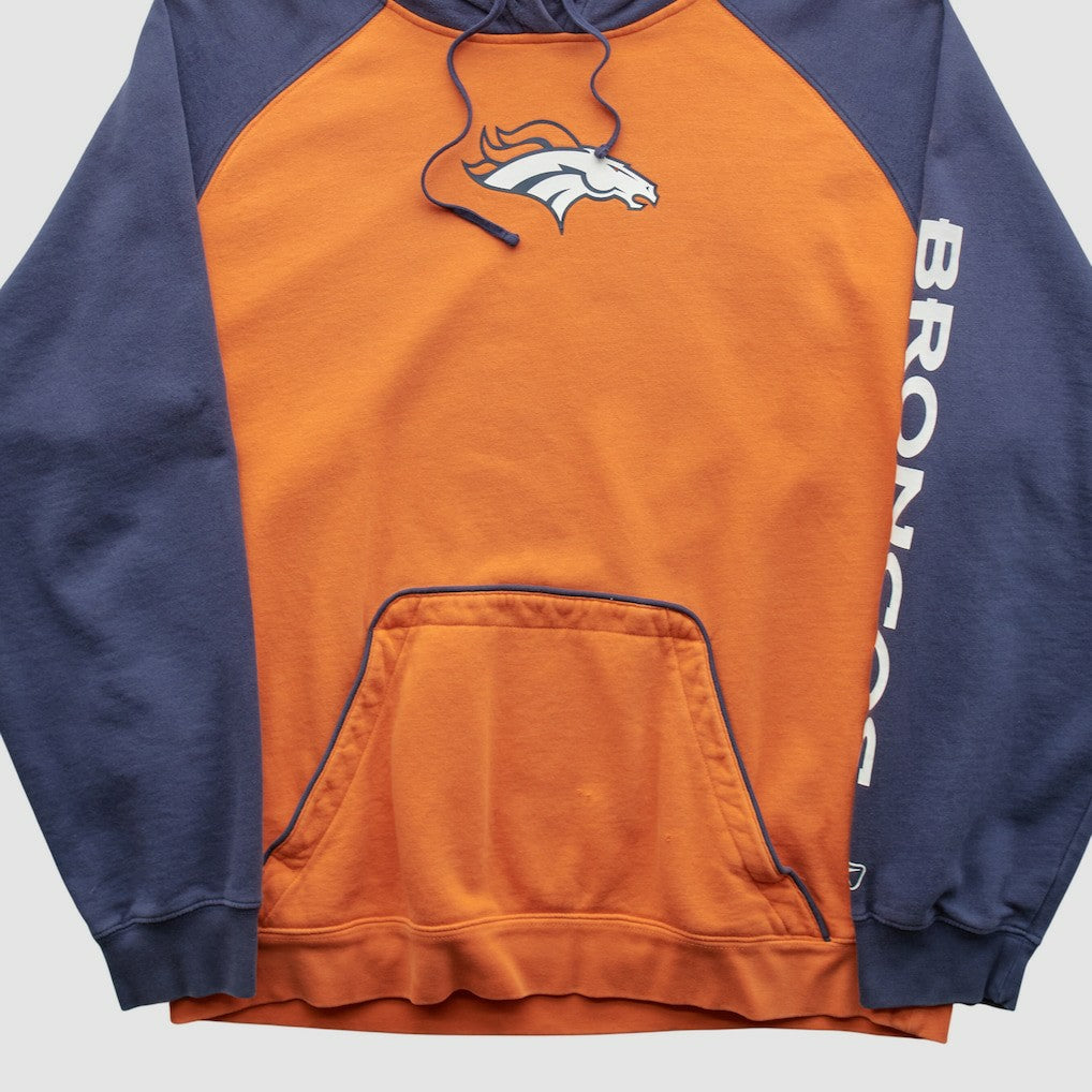 NFL Denver Broncos Reebok 2000s Hooded Pullover Sweatshirt