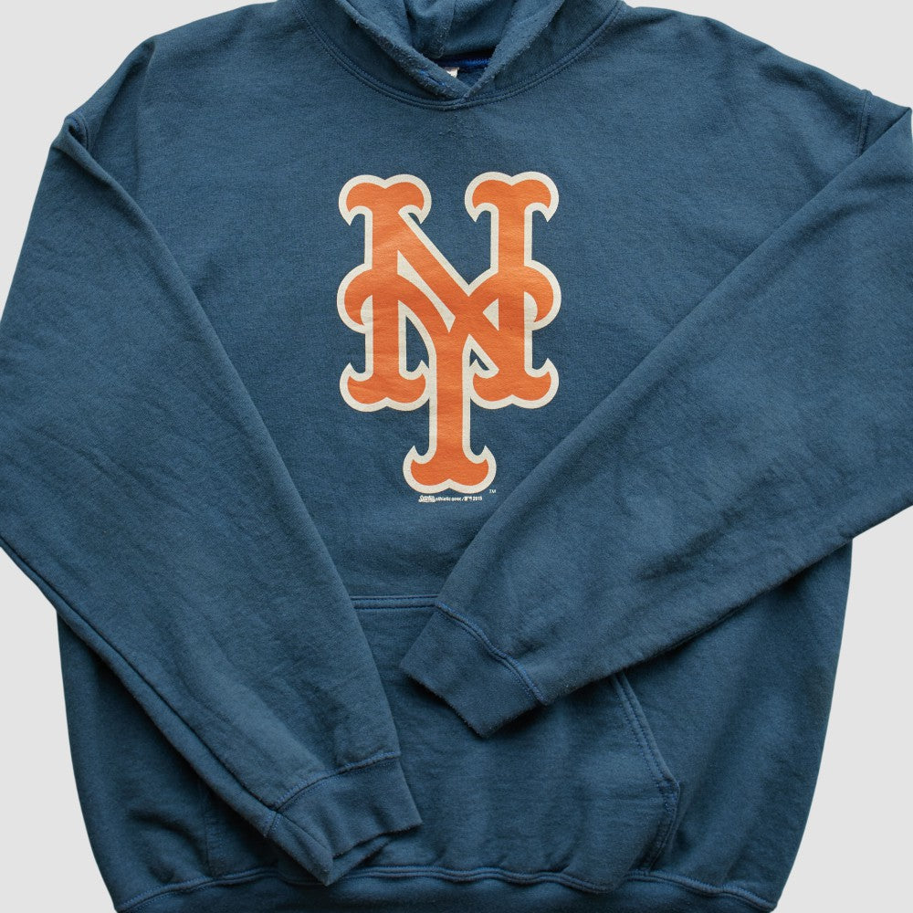 New York Mets Gildan 2015 Hooded Pullover Sweatshirt - Navy Vintage