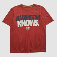 Washington Nationals 2010s T-shirt - Maroon Vintage | Nike