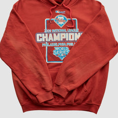 National League Champions 2009 Hooded Pullover Sweatshirt - Red Vintage