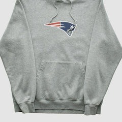 NFL New England Patriots Reebok 2000s Hooded Pullover Sweatshirt