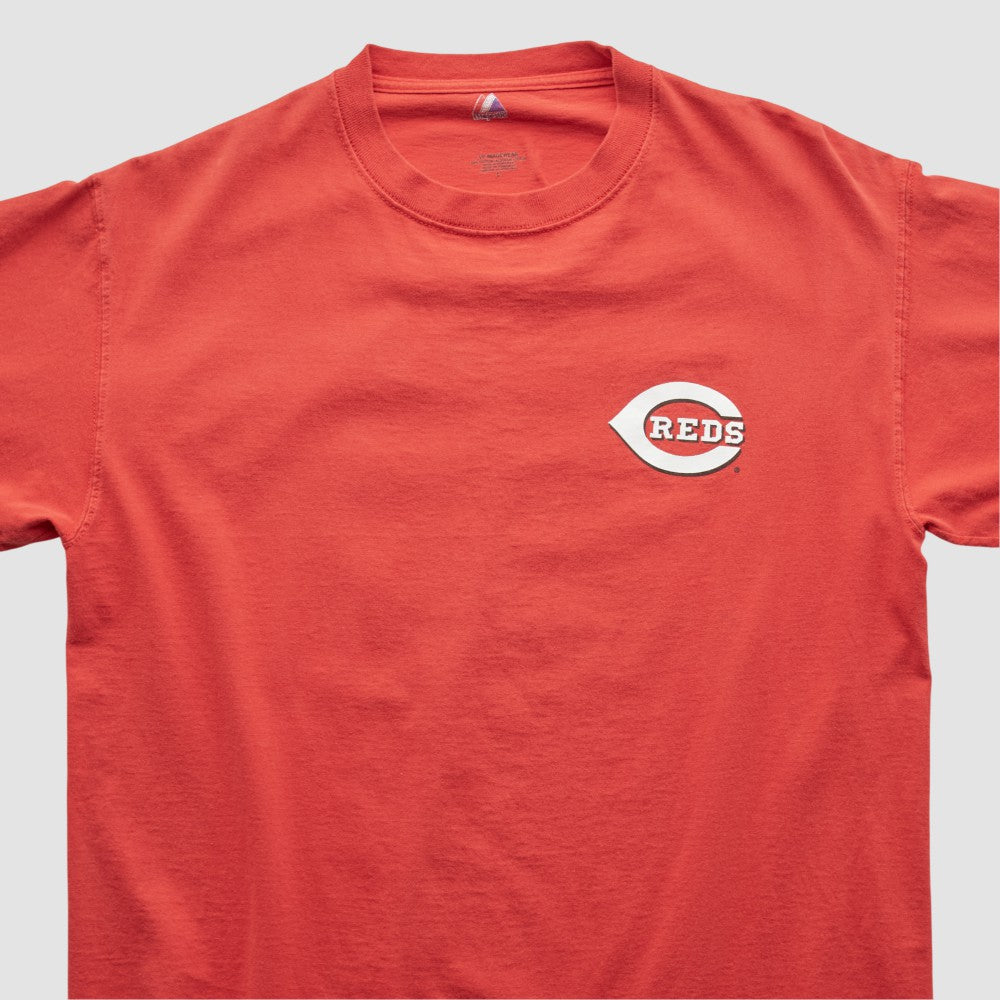 Cincinnati Reds Majestic 2000s T-shirt - Red Vintage