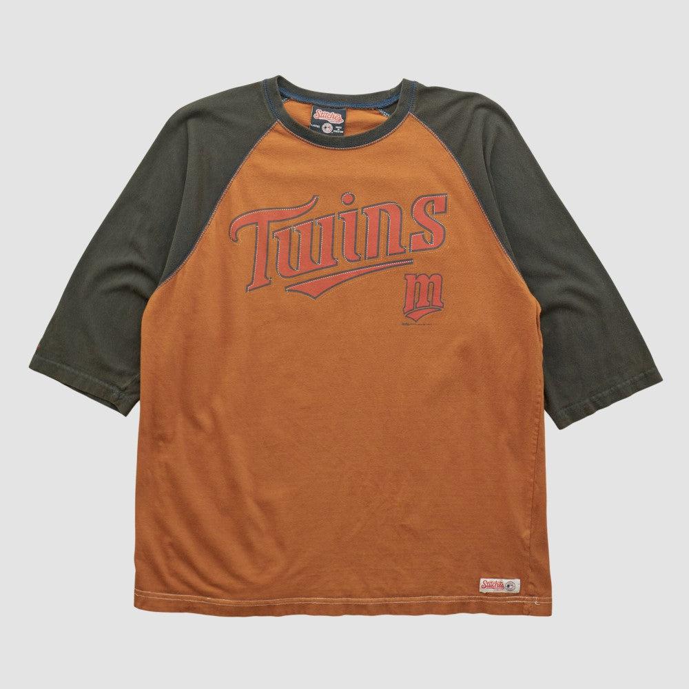 Minnesota Twins Stitches 2010s T-shirt - Clay Vintage