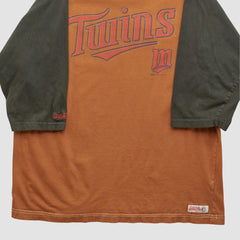 Minnesota Twins Stitches 2010s T-shirt - Clay Vintage