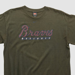 Atlanta Braves 2000s T-shirt - Black Vintage | Nike