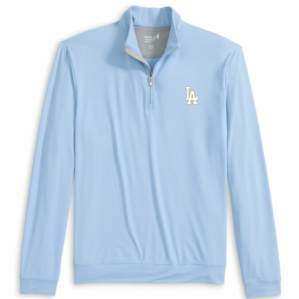 Los Angeles Dodgers johnnie-O 2026 Gold Collection Motion Quarter-Zip Pullover - Light Blue