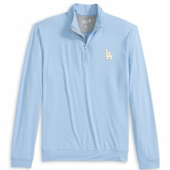 Los Angeles Dodgers johnnie-O 2026 Gold Collection Motion Quarter-Zip Pullover - Light Blue