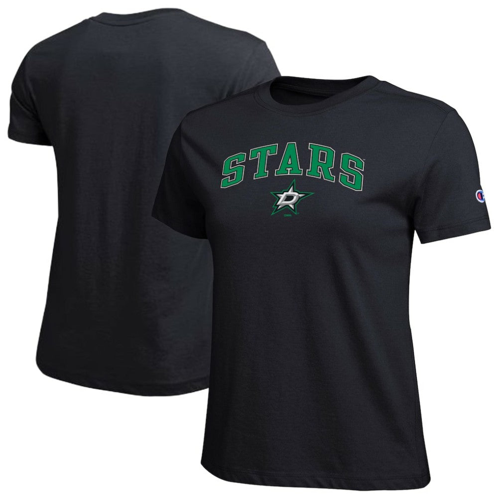 Dallas Stars Champion Women's Arch Mascot Logo T-Shirt