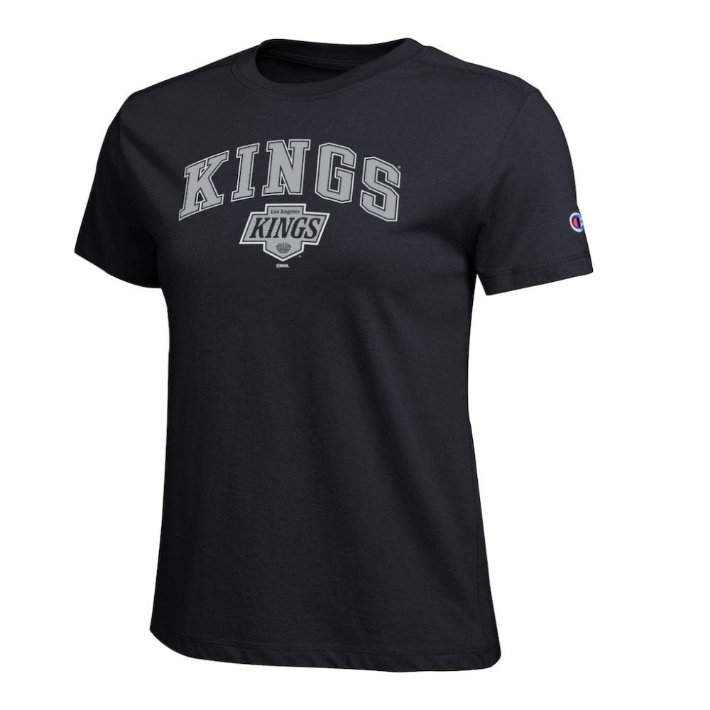 Los Angeles Kings Champion Women's Arch Mascot Logo T-Shirt