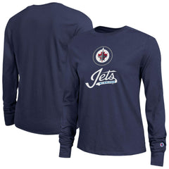 Winnipeg Jets Champion Women's Wordmark Lockup Long Sleeve T-Shirt