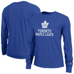 Toronto Maple Leafs Champion Women's Wordmark Lockup Long Sleeve T-Shirt