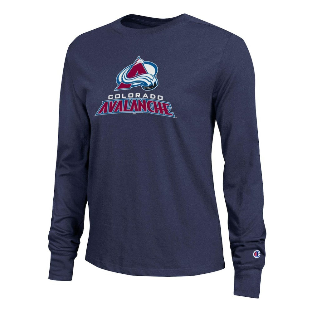 Colorado Avalanche Champion Women's Wordmark Lockup Long Sleeve T-Shirt