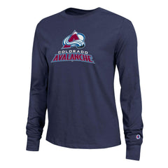 Colorado Avalanche Champion Women's Wordmark Lockup Long Sleeve T-Shirt