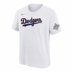 Shohei Ohtani Los Angeles Dodgers Youth 2026 Gold Collection Name & Number T-Shirt - White | Nike