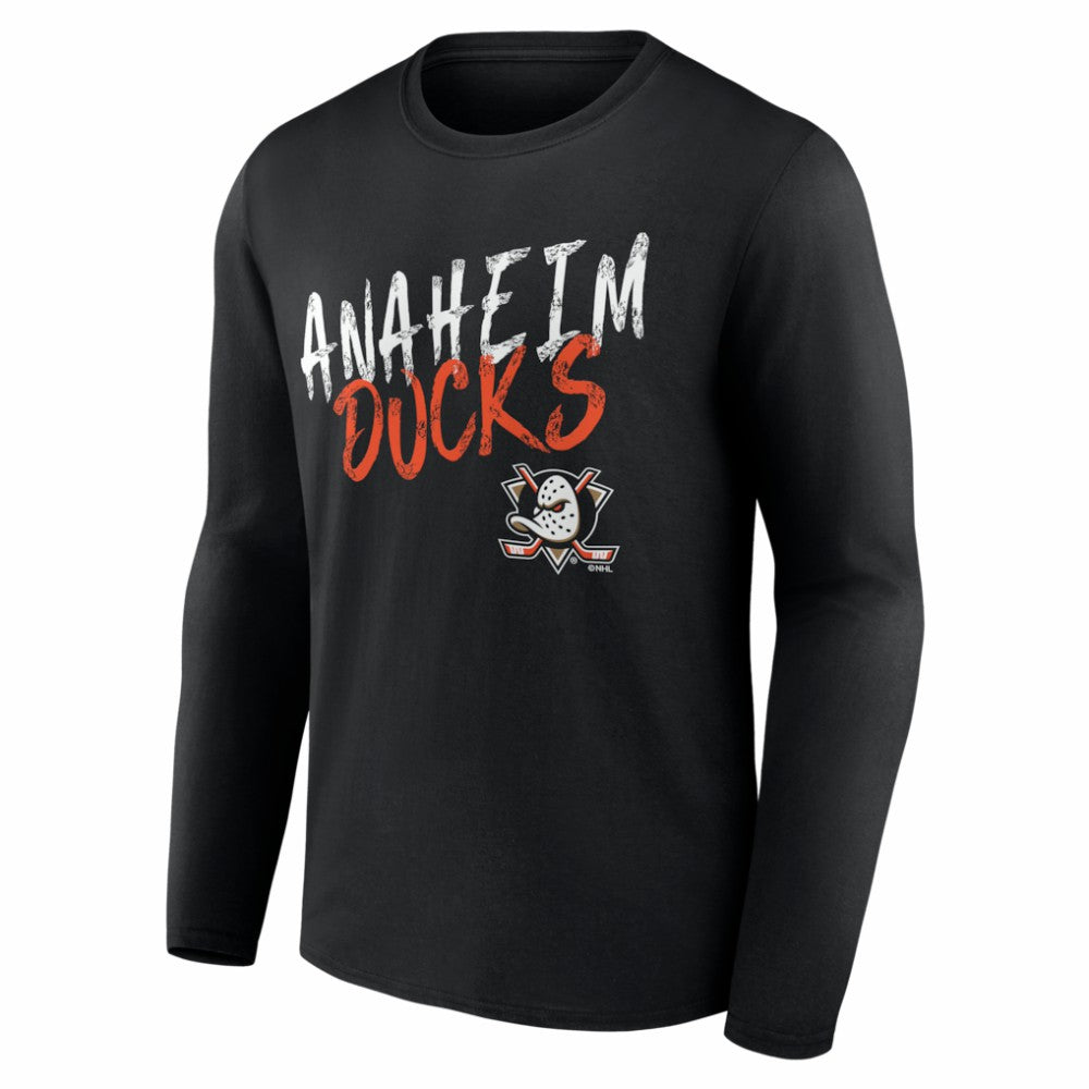 Anaheim Ducks Hustle Personalized Name & Number Long Sleeve T-Shirt