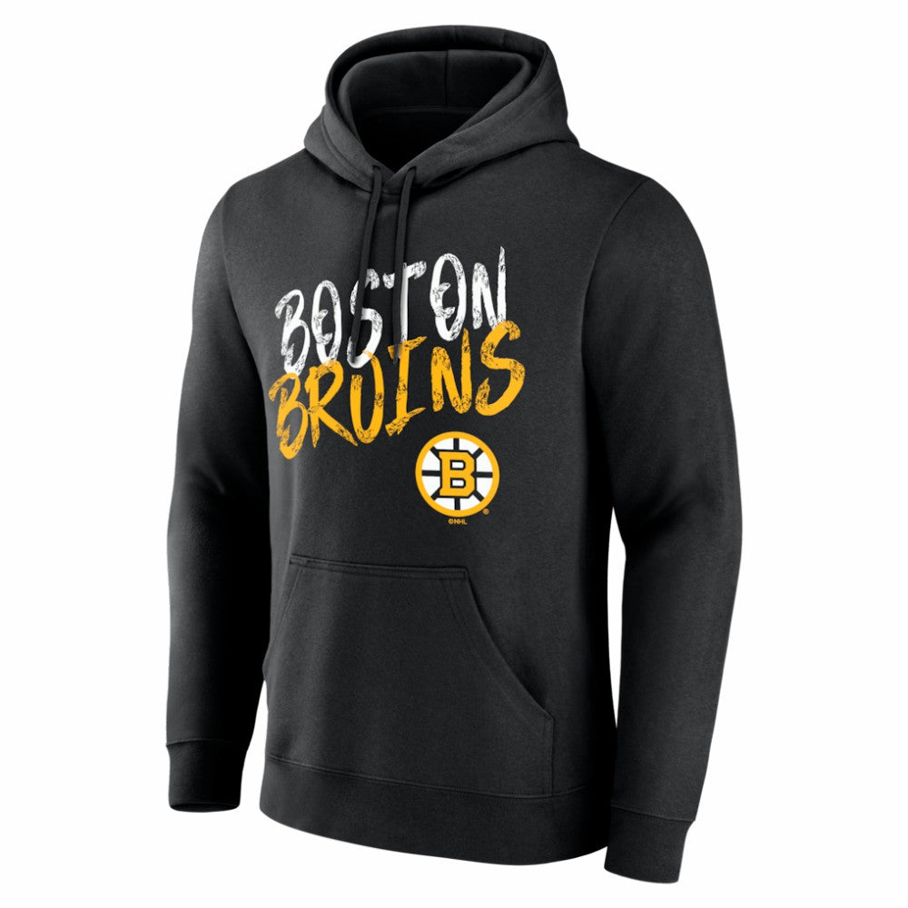 Boston Bruins Big & Tall Hustle Personalized Name & Number Hoodie