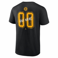 Boston Bruins Big & Tall Hustle Personalized Name & Number T-Shirt