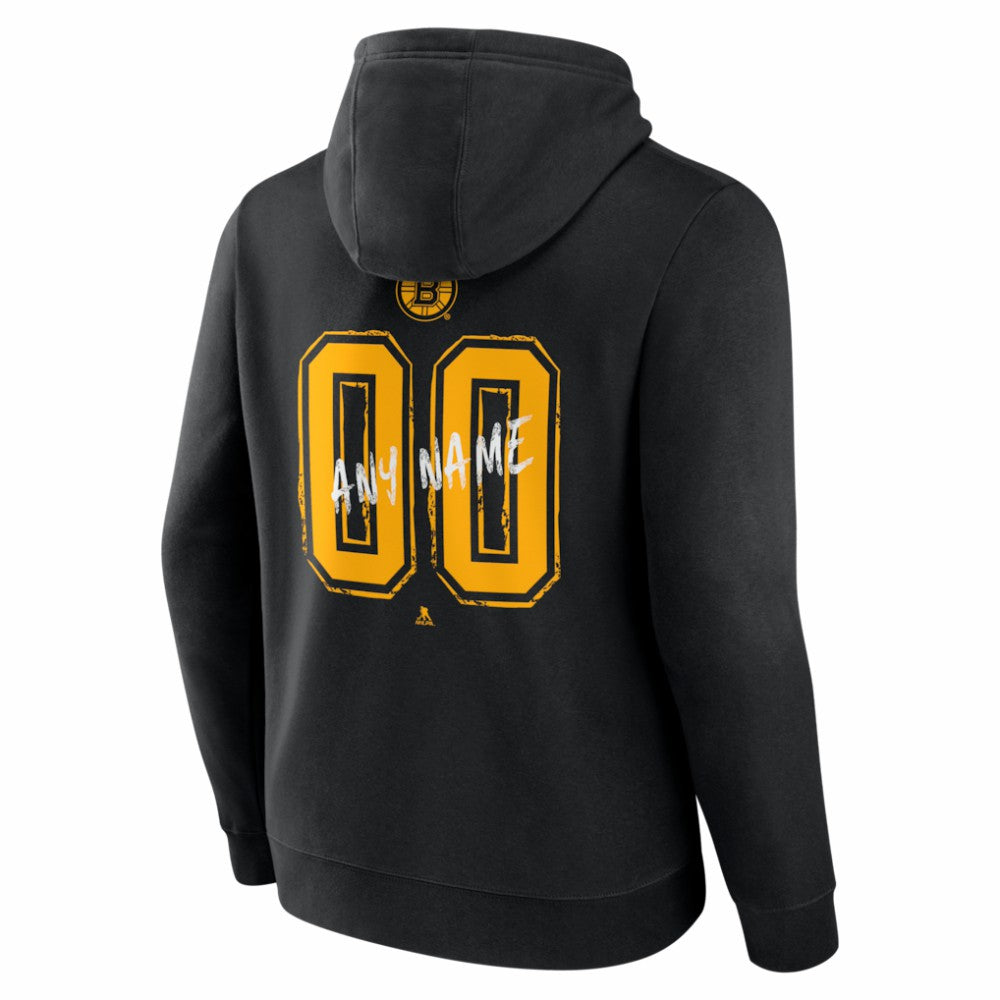 Boston Bruins Hustle Personalized Name & Number Hoodie