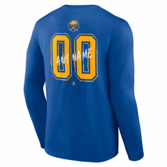Buffalo Sabres Hustle Personalized Name & Number Long Sleeve T-Shirt