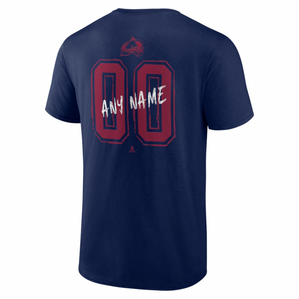 Colorado Avalanche Big & Tall Hustle Personalized Name & Number T-Shirt