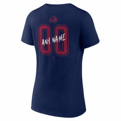 Colorado Avalanche Women's Hustle Personalized Name & Number V-Neck T-Shirt