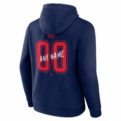 Columbus Blue Jackets Big & Tall Hustle Personalized Name & Number Hoodie