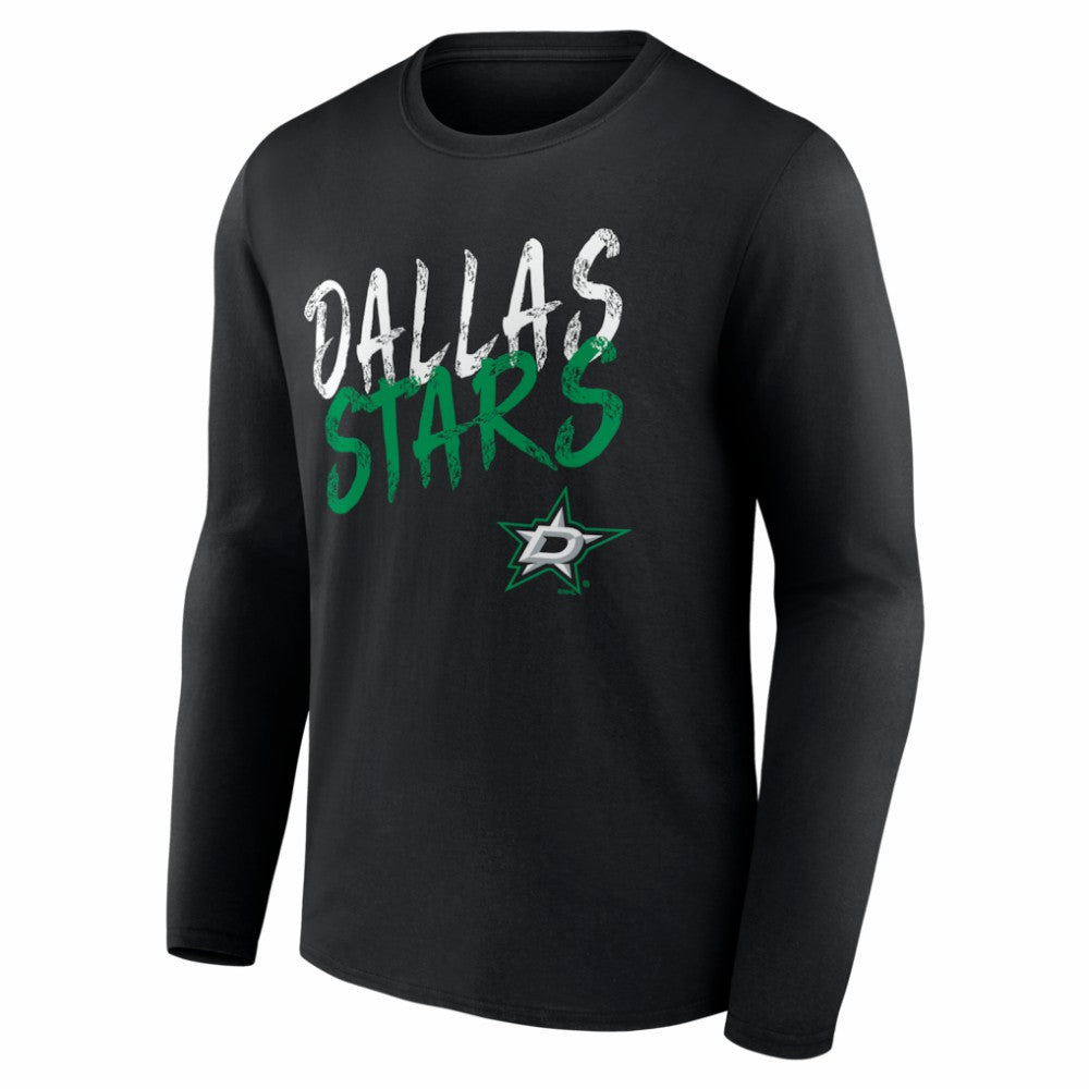 Dallas Stars Hustle Personalized Name & Number Long Sleeve T-Shirt