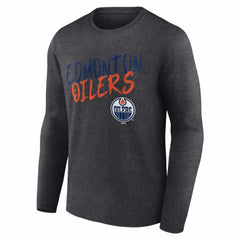 Edmonton Oilers Hustle Personalized Name & Number Long Sleeve T-Shirt