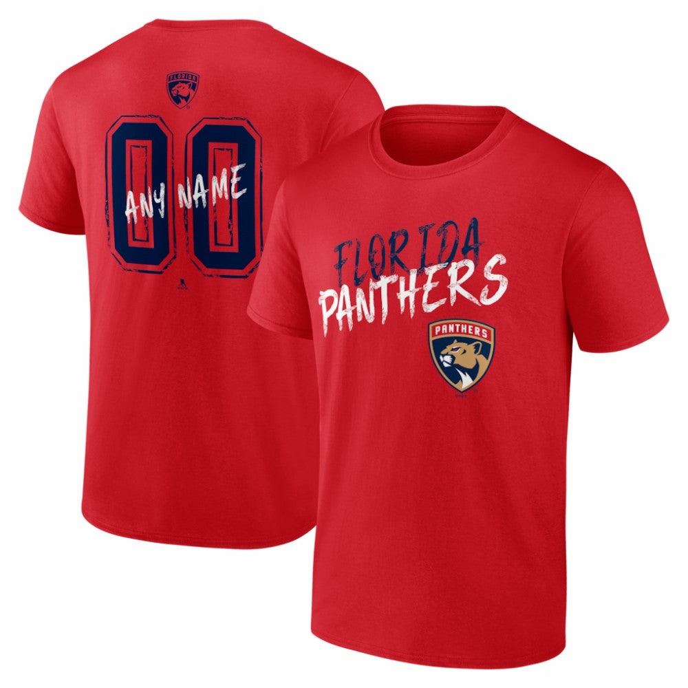 Florida Panthers Big & Tall Hustle Personalized Name & Number T-Shirt
