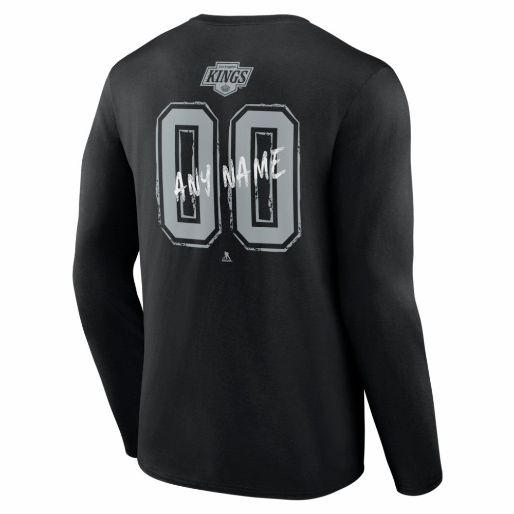 Los Angeles Kings Hustle Personalized Name & Number Long Sleeve T-Shirt