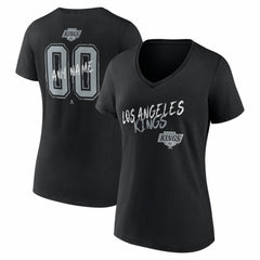 Los Angeles Kings Women's Hustle Personalized Name & Number V-Neck T-Shirt