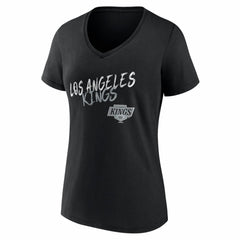 Los Angeles Kings Women's Hustle Personalized Name & Number V-Neck T-Shirt