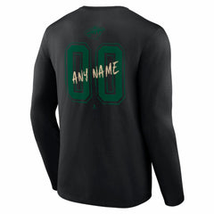 Minnesota Wild Hustle Personalized Name & Number Long Sleeve T-Shirt