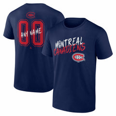 Montreal Canadiens Big & Tall Hustle Personalized Name & Number T-Shirt