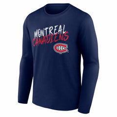 Montreal Canadiens Hustle Personalized Name & Number Long Sleeve T-Shirt