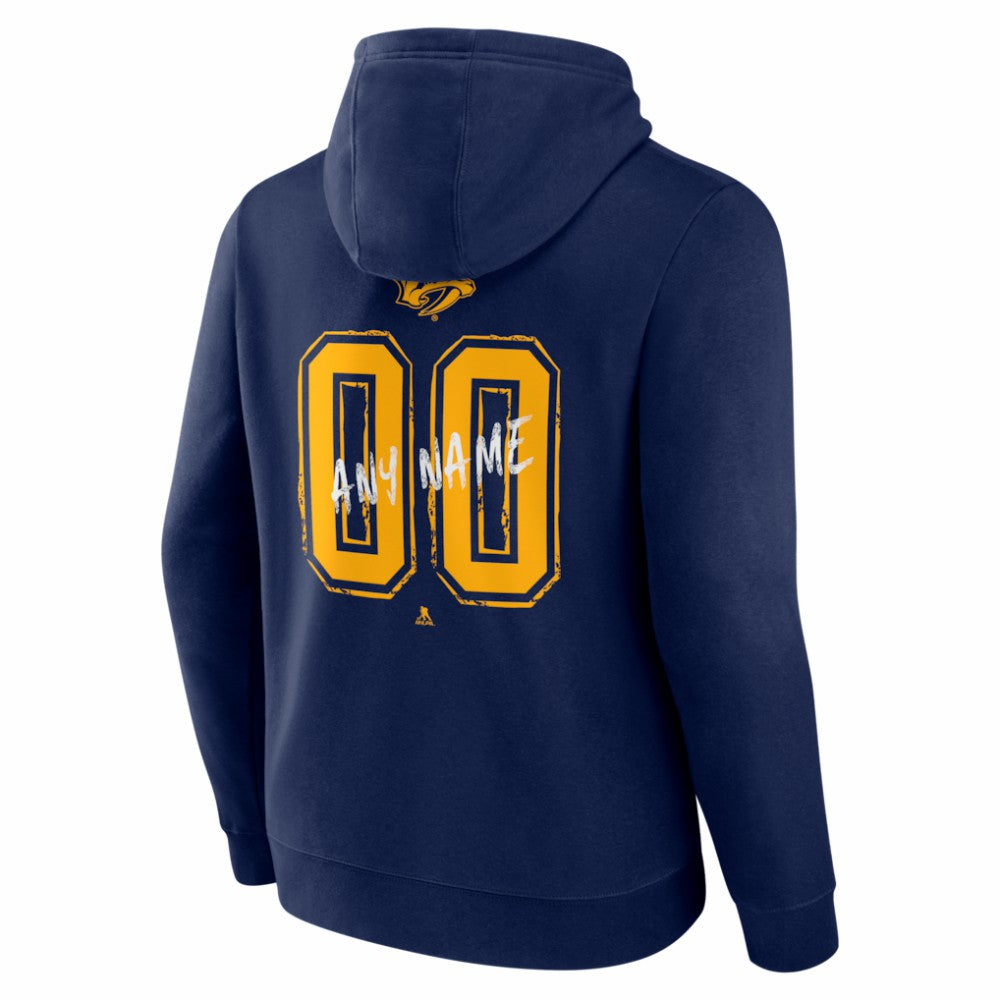 Nashville Predators Big & Tall Hustle Personalized Name & Number Hoodie