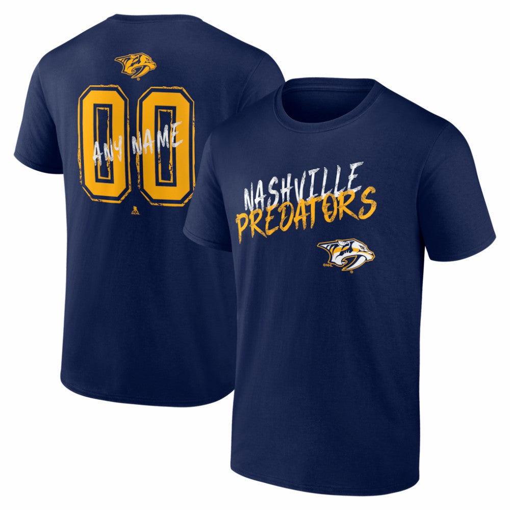 Nashville Predators Hustle Personalized Name & Number T-Shirt