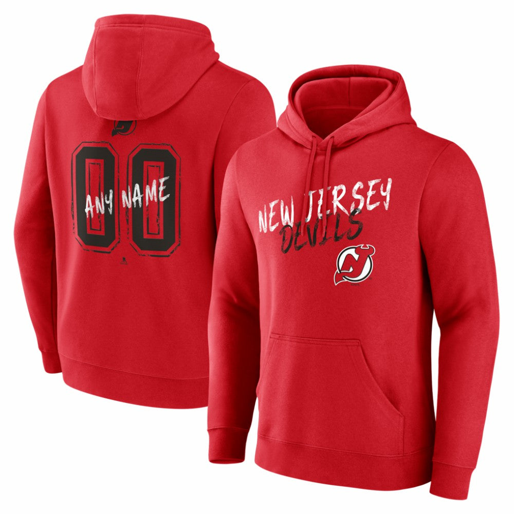 New Jersey Devils Hustle Personalized Name & Number Hoodie