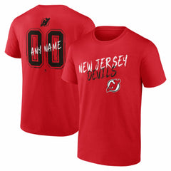 New Jersey Devils Hustle Personalized Name & Number T-Shirt